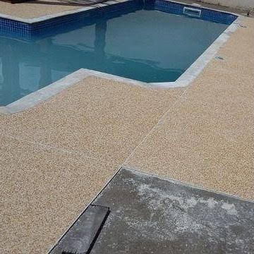 Piso fulget com resina